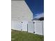 Backyard featuring a white vinyl fence at 350 Pillow Ln, Burlington, NC 27217