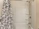 Bathroom featuring a shower with Paris-themed shower curtain at 350 Pillow Ln, Burlington, NC 27217