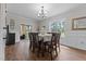 Dining room with hardwood floors and natural light at 351 Lowery Ln, Benson, NC 27504