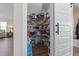 Pantry with plentiful shelving for kitchen storage at 351 Lowery Ln, Benson, NC 27504