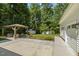 View of the gazebo, a white shed, and the yard at 418 S West St, Cary, NC 27511