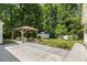 A view of the backyard gazebo and the shed at 418 S West St, Cary, NC 27511