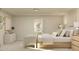Inviting bedroom showcasing a well-appointed bed, soft textures, and serene, neutral tones at 43 Regal Gardens Ct, Angier, NC 27501