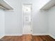Walk-in closet with shelves overlooking to the room at 4605 Malor Dr, Wake Forest, NC 27587