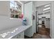 Kitchen nook with cabinets, counter space, appliances, and a view to the larger kitchen at 4701 Governor Hunt St, Efland, NC 27243