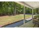 Inviting front yard with a view from the porch, highlighting the home's curb appeal and outdoor space at 560 Parker Creek Rd, Holly Springs, NC 27540