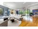 Inviting lobby area with comfortable seating, hardwood floors, and modern decor at 601 W Rosemary St # 715, Chapel Hill, NC 27516