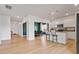 Open floor plan showcasing kitchen, dining area, and stylish breakfast bar at 637 Marrian Dr, Clayton, NC 27520