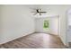 Bedroom with natural light, ceiling fan and hardwood flooring at 856 Williams White Rd, Zebulon, NC 27597
