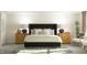 Spacious main bedroom featuring a king-size bed, stylish decor, and plenty of natural light at 88 Blossom Field Way, Angier, NC 27501