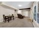 Basement featuring carpeted flooring, windows for natural light, and an open living space at 1001 Dairy House Ct, Wake Forest, NC 27587