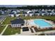 A community pool and lounge area nestled amongst neighborhood homes at 1016 Matterhorn Dr, Fuquay Varina, NC 27526
