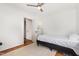 Bright bedroom featuring hardwood floors and white walls at 103 Coleridge Ct, Carrboro, NC 27510