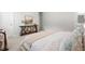 Neutral bedroom with wood accents, carpet, and light color walls at 113 Hidden Bluff Dr, Chapel Hill, NC 27517