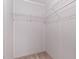 Walk-in closet with metal shelving at 130 S Creek Dr, Louisburg, NC 27549