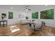 Cozy living room with ample natural light from large windows and comfortable, modern furnishings at 160 Daphine Dr, Hillsborough, NC 27278