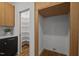 Well-organized pantry and storage space with ample shelving and convenient access, located in the kitchen at 160 Daphine Dr, Hillsborough, NC 27278