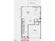 Floorplan showing the layout of the first floor, including the kitchen and gathering room at 198 Blue Butterfly Dr, Angier, NC 27501