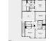 Upstairs floorplan showcases bedrooms, laundry room, and owner's suite with walk-in closet at 198 Blue Butterfly Dr, Angier, NC 27501