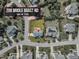 Aerial view of property at 208 Bridle Boast Rd, Cary, NC 27519 highlighting the home and lot at 208 Bridle Boast Rd, Cary, NC 27519