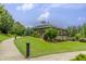 Community clubhouse and patio area with covered seating, perfect for community gatherings at 208 Bridle Boast Rd, Cary, NC 27519