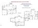 Detailed floor plan of a two-story home including the basement with dimensions at 208 Bridle Boast Rd, Cary, NC 27519