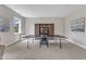 Game room with a ping pong table and a decorative barn door at 208 Bridle Boast Rd, Cary, NC 27519