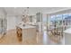 Spacious kitchen with an island, breakfast bar, and an adjacent breakfast nook with ample natural light at 208 Bridle Boast Rd, Cary, NC 27519
