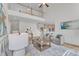 Elegant living room with high ceilings, a balcony, and open floor plan at 208 Bridle Boast Rd, Cary, NC 27519