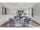 Stylish home office featuring a sleek desk, comfortable chairs, and modern decor at 208 Bridle Boast Rd, Cary, NC 27519
