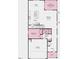 Floorplan of the home's first floor showing the kitchen, living area, bedroom, and garage at 215 Blue Butterfly Dr, Angier, NC 27501