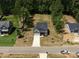 An aerial view of the home shows the lot and landscaping at 220 Purslane Dr, Franklinton, NC 27525
