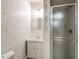 Cozy full bathroom with stand-up shower, a toilet and sink at 2228 Walker Ave, Burlington, NC 27215