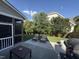 Serene backyard patio with comfortable seating, perfect for outdoor relaxation and entertainment at 2361 Rainy Lake St, Wake Forest, NC 27587