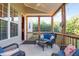Relaxing screened-in porch with comfortable seating and serene ambiance at 2361 Rainy Lake St, Wake Forest, NC 27587