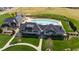 Aerial view of community pool and recreation center; offers a glimpse of luxurious amenities at 272 High Woods Rdg, Chapel Hill, NC 27517