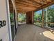 New back deck offers views and an outdoor fireplace, perfect for entertaining at 332 Inspiration Way, Fuquay Varina, NC 27526