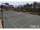 Multiple well-maintained tennis courts, ideal for recreational play and enjoying outdoor activities at 340 Orbison Dr, Cary, NC 27519