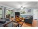 Inviting living room featuring sliding glass doors and modern decor at 4144 Fairport Rd, Kittrell, NC 27544