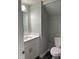 Stylish half bathroom with granite countertops and modern fixtures at 431 Mayview Dr, Creedmoor, NC 27522
