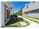 Long driveway with stepping stones, offering ample parking space and curb appeal at 500 Spruce St, Durham, NC 27703