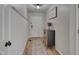 Entryway with laminate wood floors, coat closet and view of the front door at 5316 Tanglewood Pine Ln, Raleigh, NC 27610