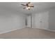 Spacious bedroom with a view into the hallway and closet at 576 Prairie Ln, Lillington, NC 27546