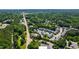 Beautiful aerial view featuring a townhouse complex nestled amongst dense trees and foliage at 717 Samuel Cary Dr, Cary, NC 27511