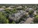 A bird's-eye view showing apartment building with ample parking and mature landscaping around the complex at 735 Portstewart Dr, Cary, NC 27519