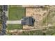Expansive lot featuring a new home with a long driveway and fenced in yard on a green, well-maintained lawn at 784 Cypress Rd, Cameron, NC 28326