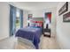 This bedroom is fun with a super hero theme at 841 Ottawa Dr, Garner, NC 27529