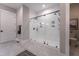 Luxurious bathroom featuring a walk-in shower with dual shower heads and a modern design at 91 Ivy Ridge Rd, Chapel Hill, NC 27516