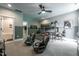 Spacious bedroom with bunk beds, gaming zone, and carpet floors at 91 Ivy Ridge Rd, Chapel Hill, NC 27516