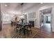 Open dining area with views to the kitchen and living spaces at 91 Ivy Ridge Rd, Chapel Hill, NC 27516